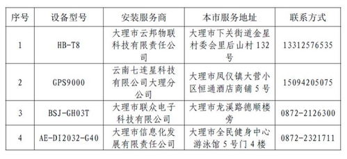 大理市交通運輸局關于發布第一批小微型租賃客車車載終端設備型號及設備安裝服務商名單的公告